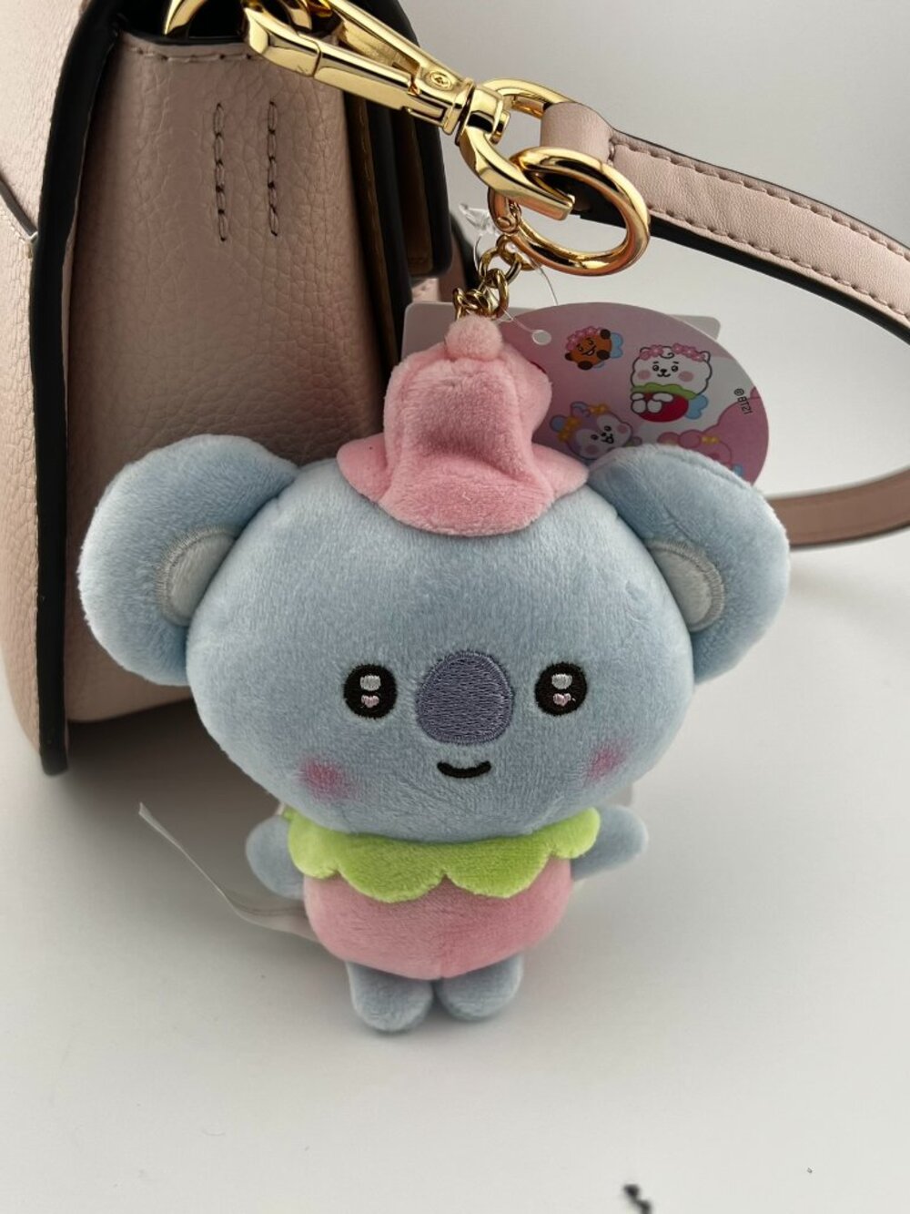 BT21 Koya Plush Keychain Bag Charm Keyring Line Friends BTS Kpop NEW